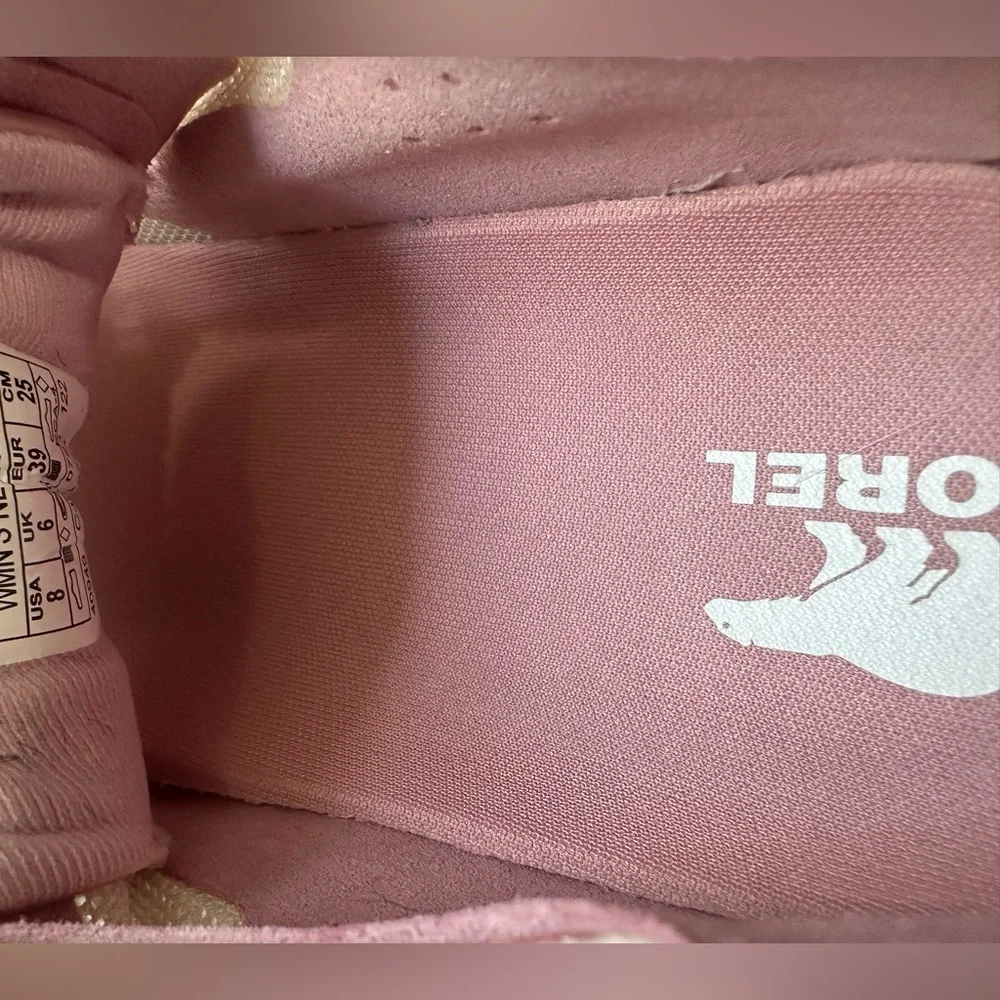 Sorel Women's Cream and Pink Sneakers - Picture 8 of 8